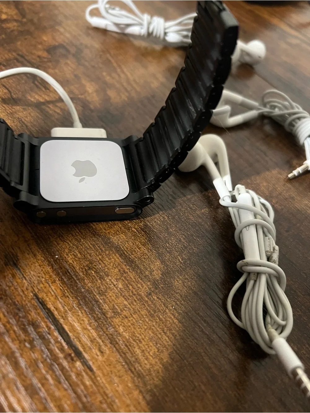 Apple Black iPod Nano with White Earbuds